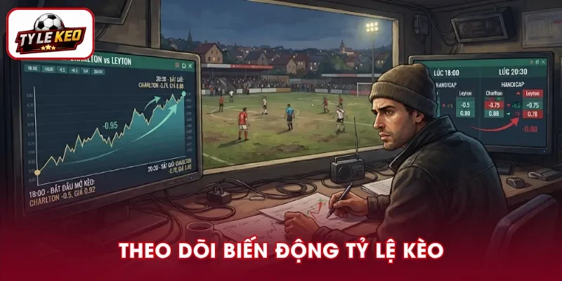 Quan sát thay đổi của tỷ lệ kèo